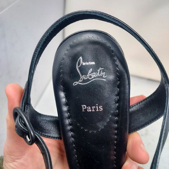 Christian Louboutin Black Miss Jane Sandal - Picture 6 of 11